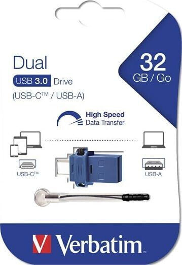 Pendrive Verbatim Store ‘n’ Go Dual, 16 GB (49966)