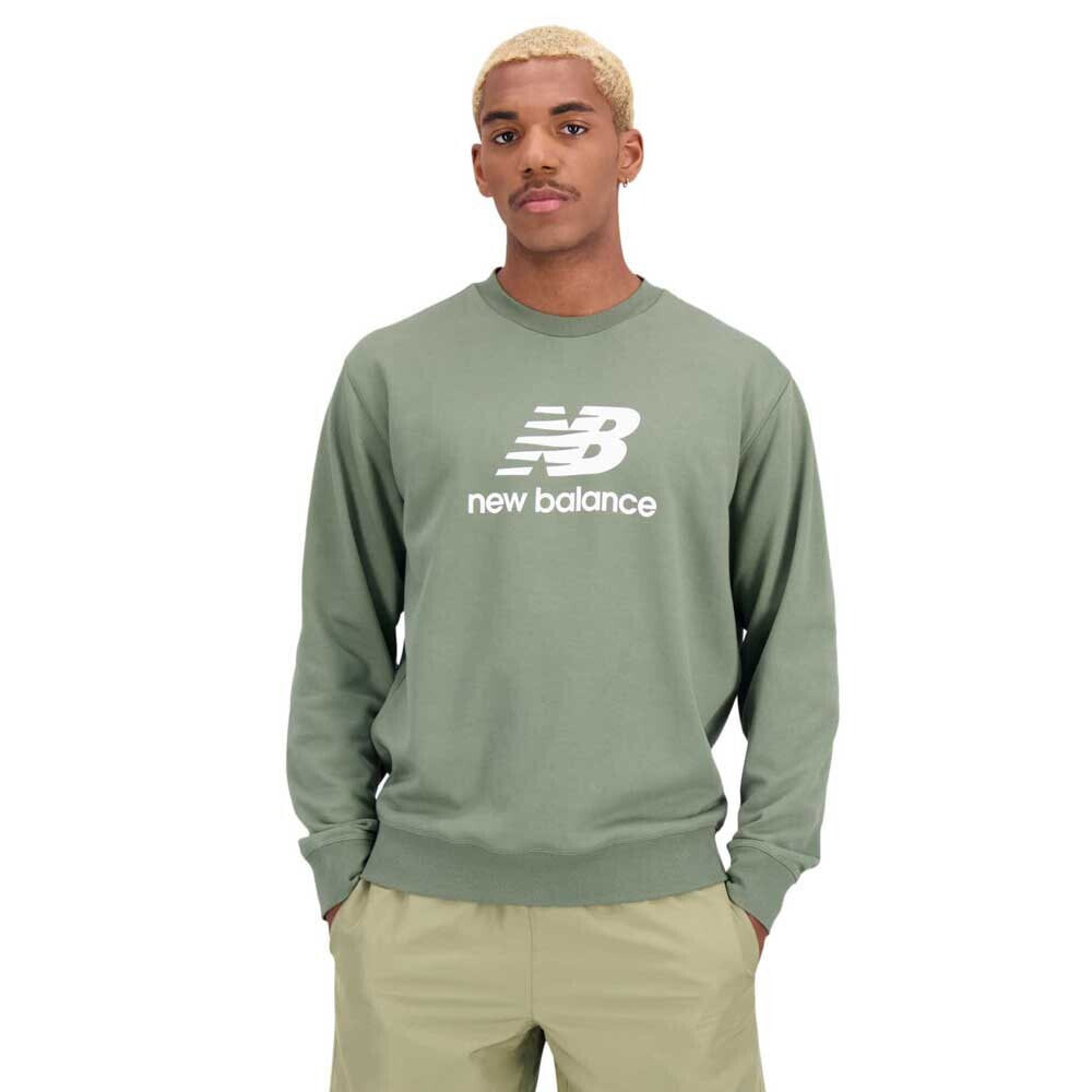 NEW BALANCE Essentials Stacked Logo French Terry Crewneck Sweatshirt