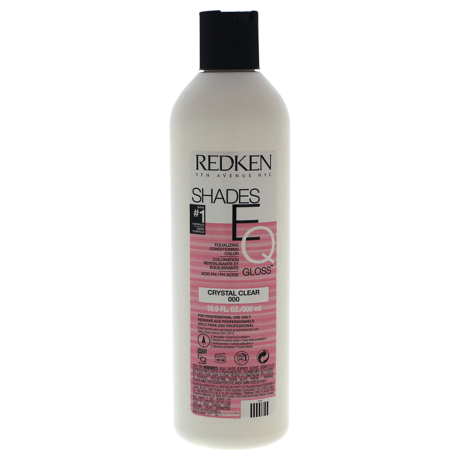 Redken Shades EQ Gloss Conditioning Color 000-crystal clear Краска-блеск для волос, без аммиака 500 мл