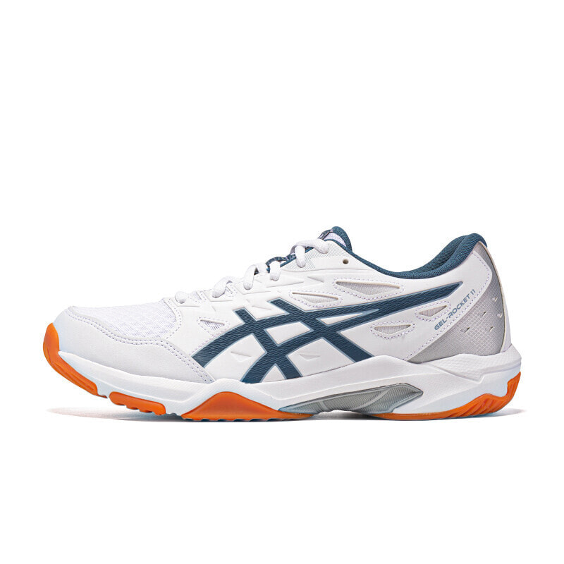 Asics Gel-Rocket 11 Badminton Shoes Unisex Low-Top White/Blue