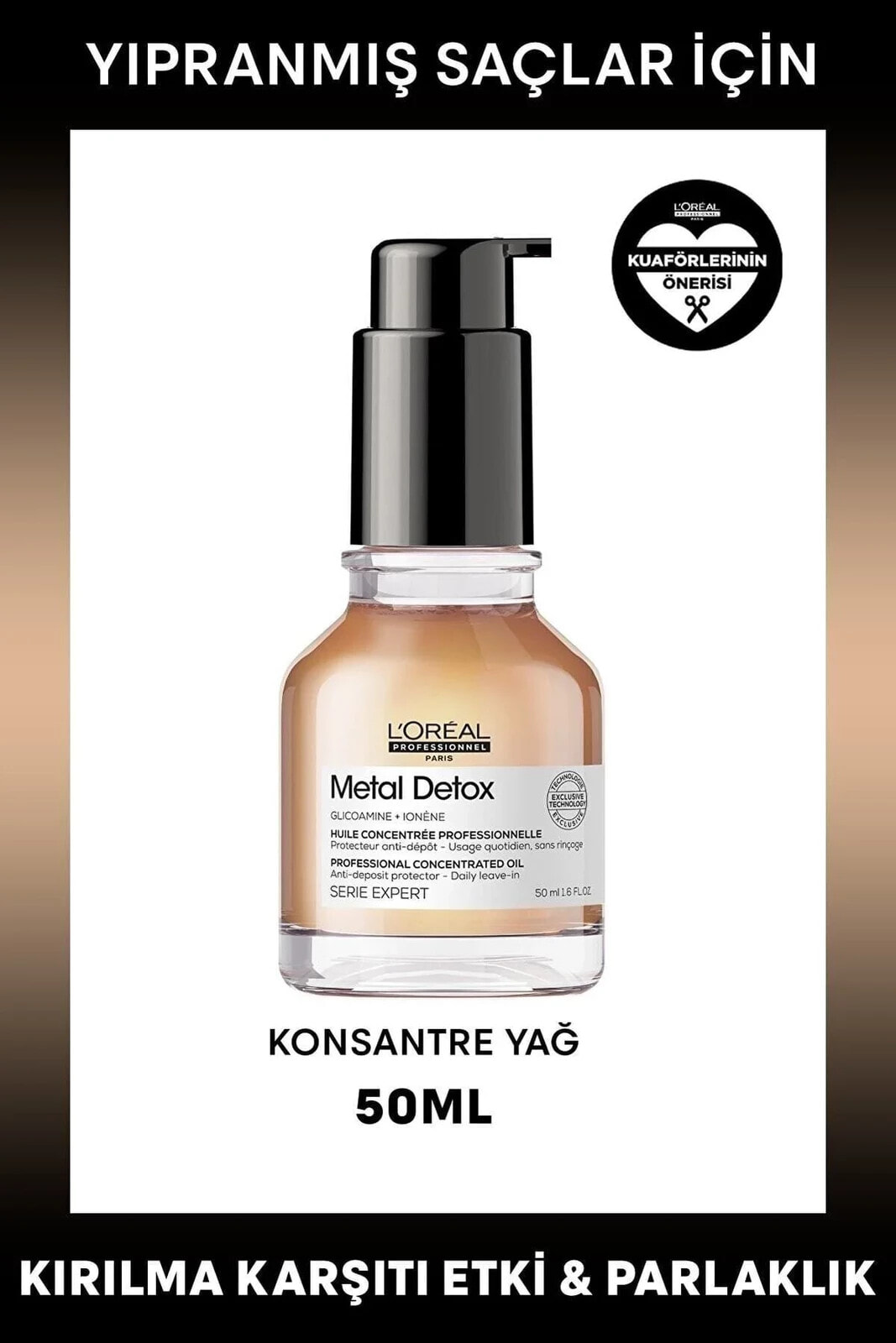 Serie Expert Metal Detox Oil Zayıflamış Saçlar Için Bakım Yağı 50 Ml EVA KUAFOR56789