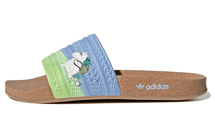 Moomin x adidas originals Adilette Slides 防滑耐磨 拖鞋 男女同款 棕色 / Сланцы Adidas originals Moomin x Adidas originals Adilette Slides ID4207