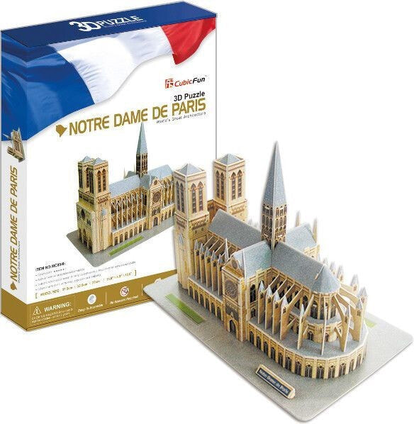 3D пазл CubicFun Notre Dame (wiato) - L173H