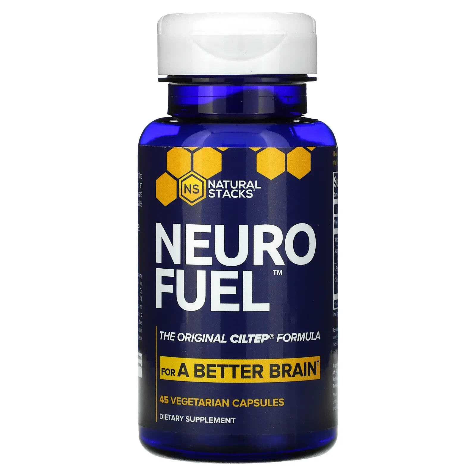 Натурал Стэкс, Neuro Fuel, 45 вегетарианских капсул
