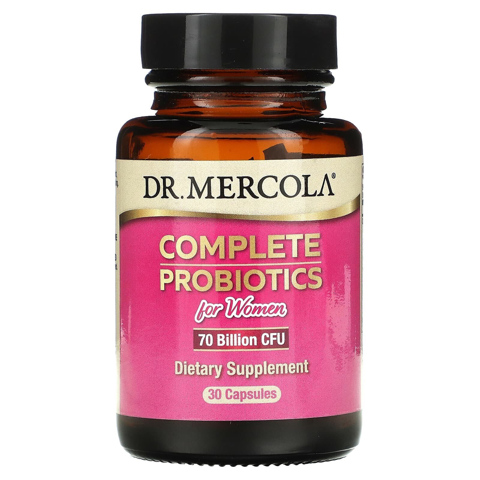 Dr. Mercola, Complete Probiotics for Women, 70 Billion CFU, 90 Capsules (Товар снят с продажи) 