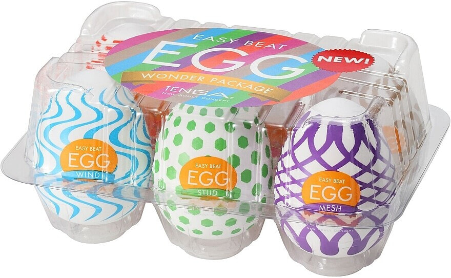 Masturbator-Set Eier 6 St. - Tenga Set Wonder Pack