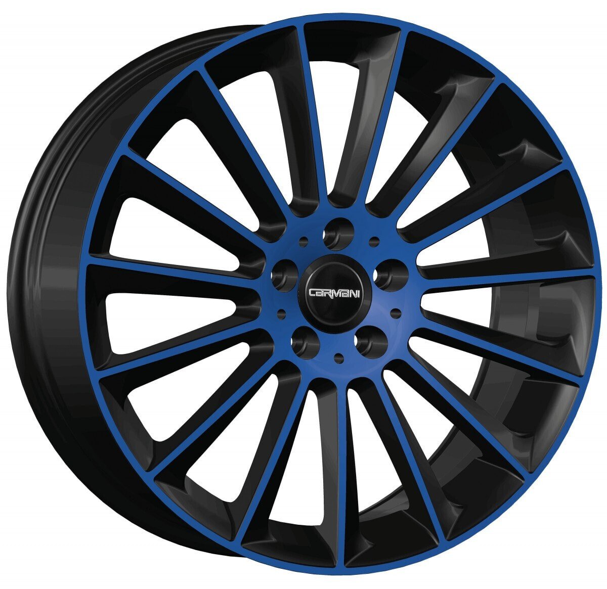 Колесный диск литой Carmani 17 Fritz blue polish 8.5x20 ET35 - LK5/112 ML66.6