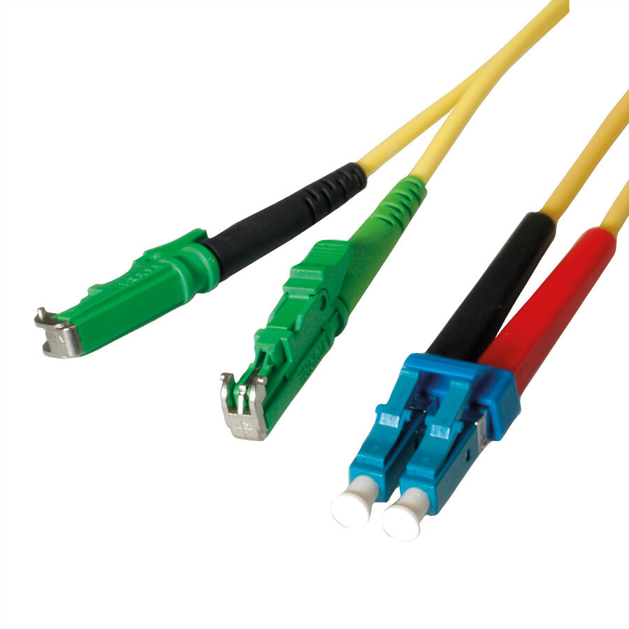 LEONI LWL-Kbl OS2 RuM/Shr. E2000/LC 20m - Kabel - 20 m - Cable - 20 m