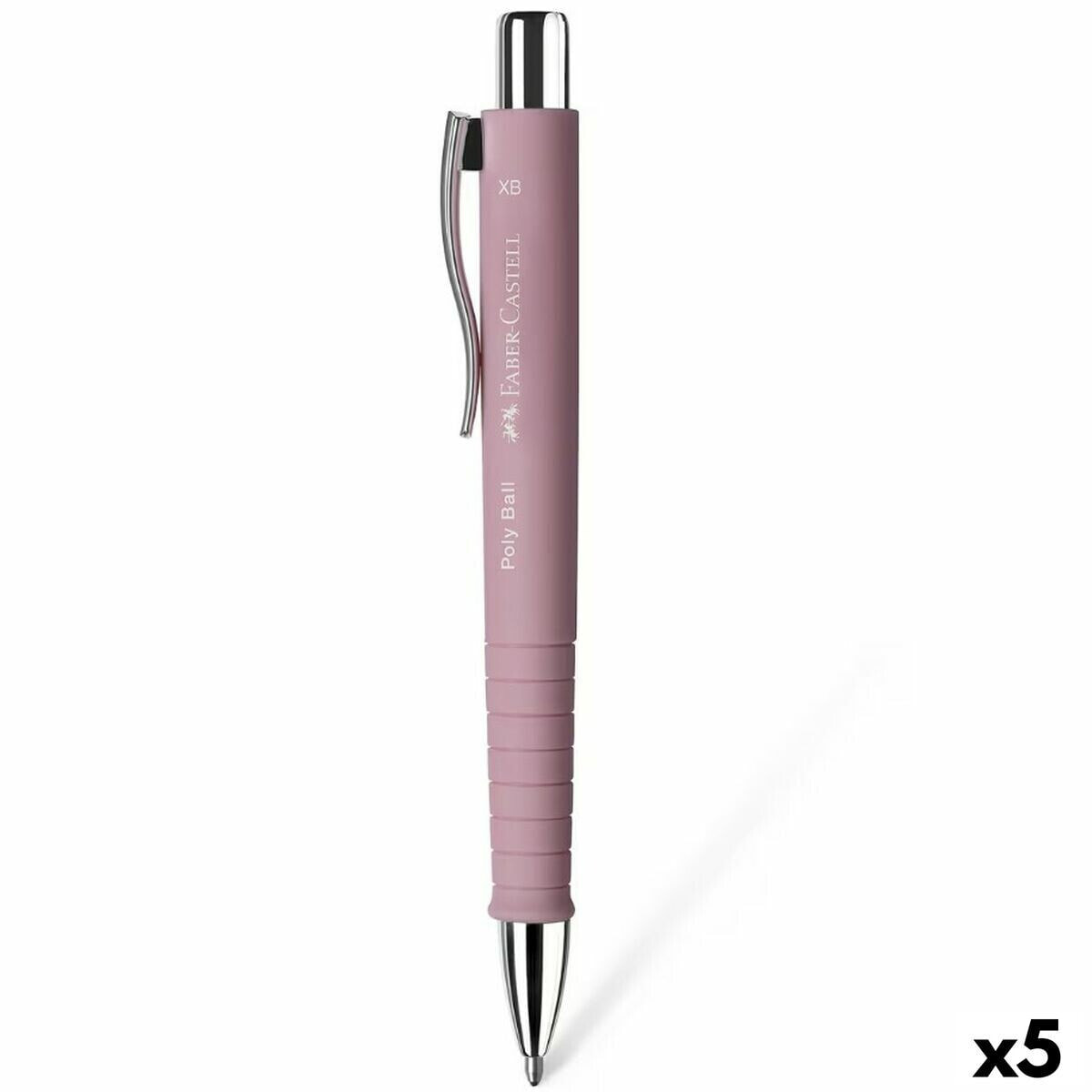 Pen Faber-Castell Poly Ball XB Pink (5 Units)