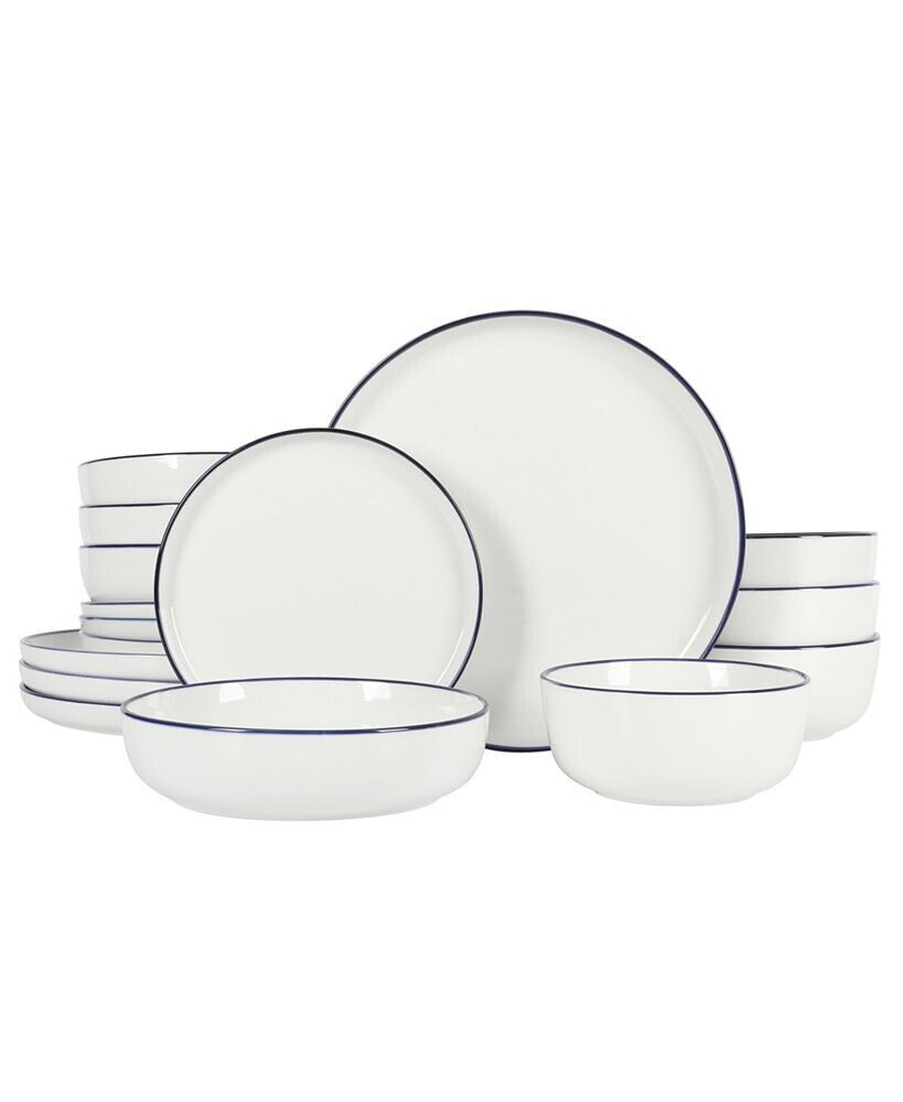 Gibson Home oslo 16 Piece Dinnerware Set, Service for 4