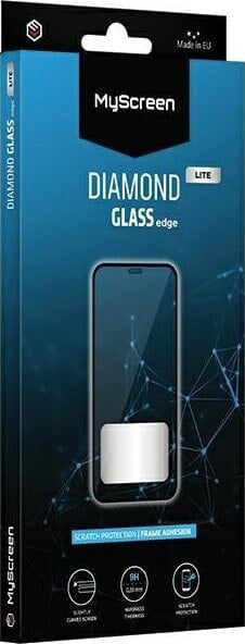 MyScreen Protector Oppo Reno8 Z - Szkło hartowane na lekko zaokrąglone ekrany DIAMOND GLASS LITE edge FULL GLUE