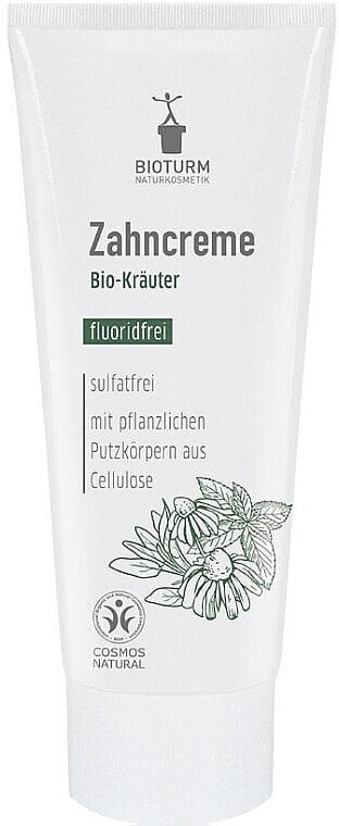 Natürliche Zahnpasta ohne Fluorid - Bioturm Organic Herbal Toothpaste Fluoride Free