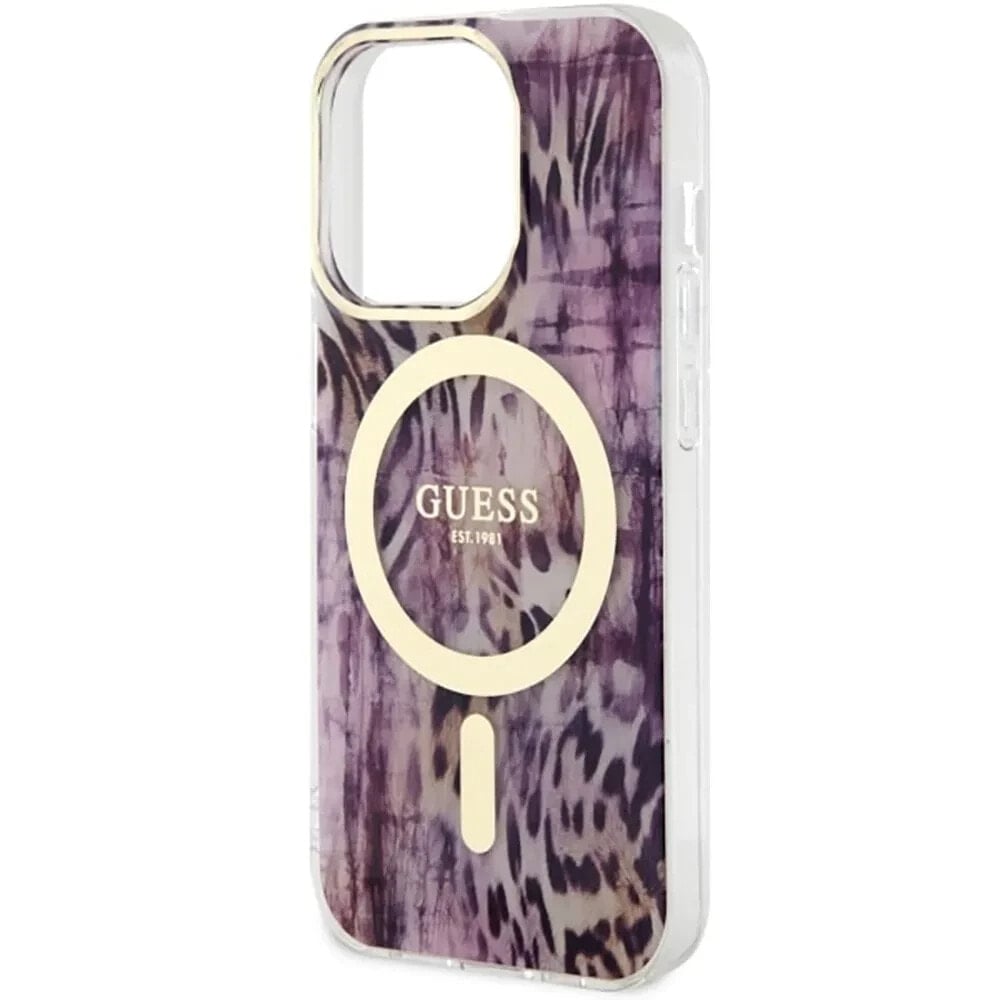 GUESS Guhmp14Lhleopwp iPhone 14 Pro 6.1 Leopard phone case