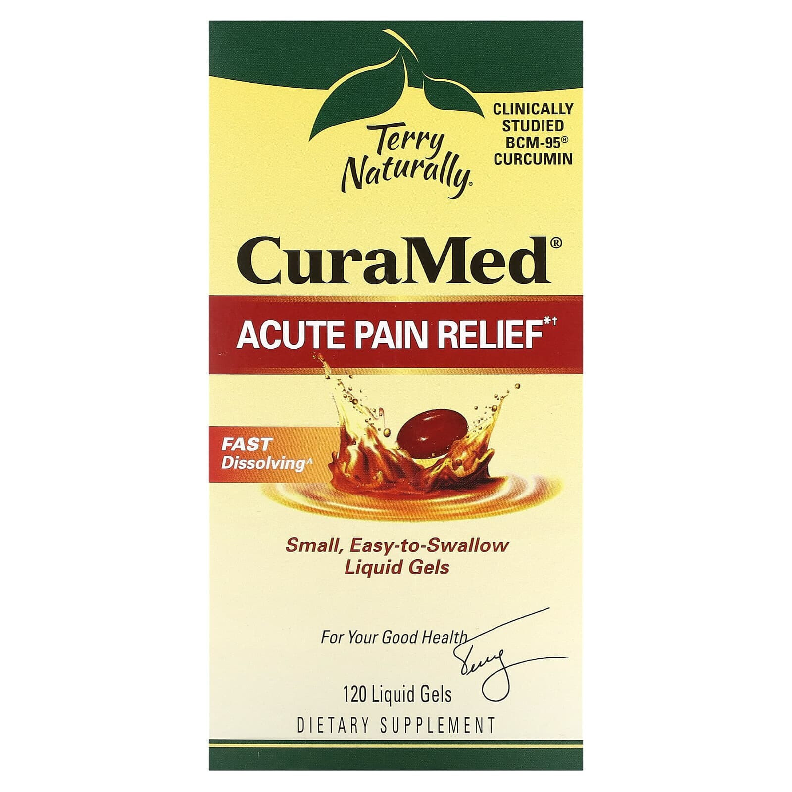Terry Naturally, CuraMed, средство для снятия боли, 60 жидких гелей