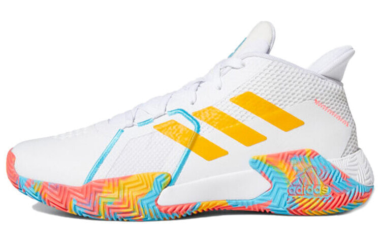 adidas Court Vision 2.0 复古篮球鞋 男女同款 白黄彩 / Кроссовки Adidas Court Vision 2.0 FY9379