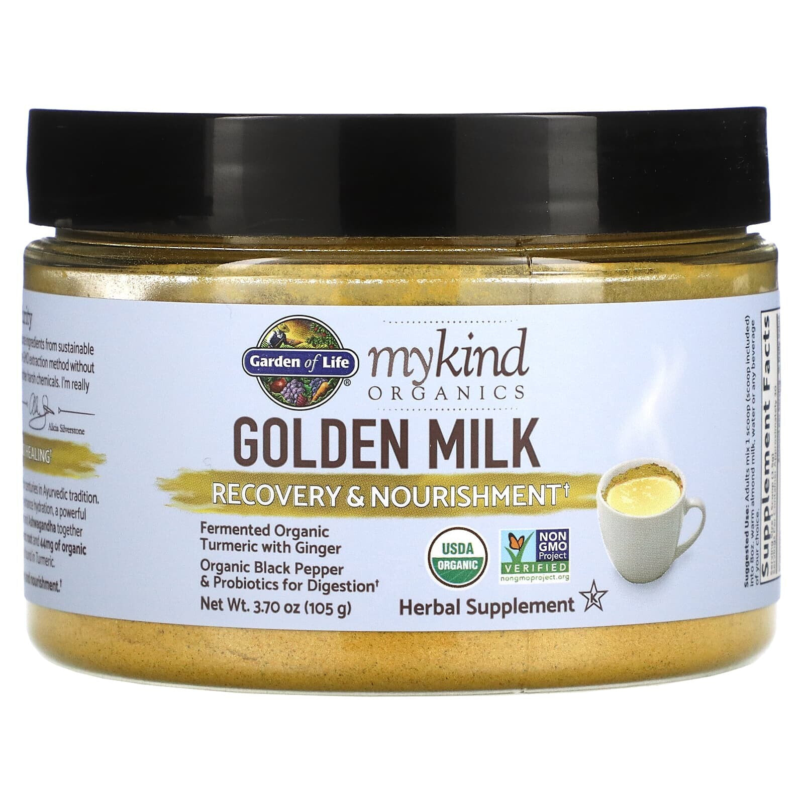MyKind Organics, Golden Milk, Recovery & Nourishment, 3.70 oz (105 g)