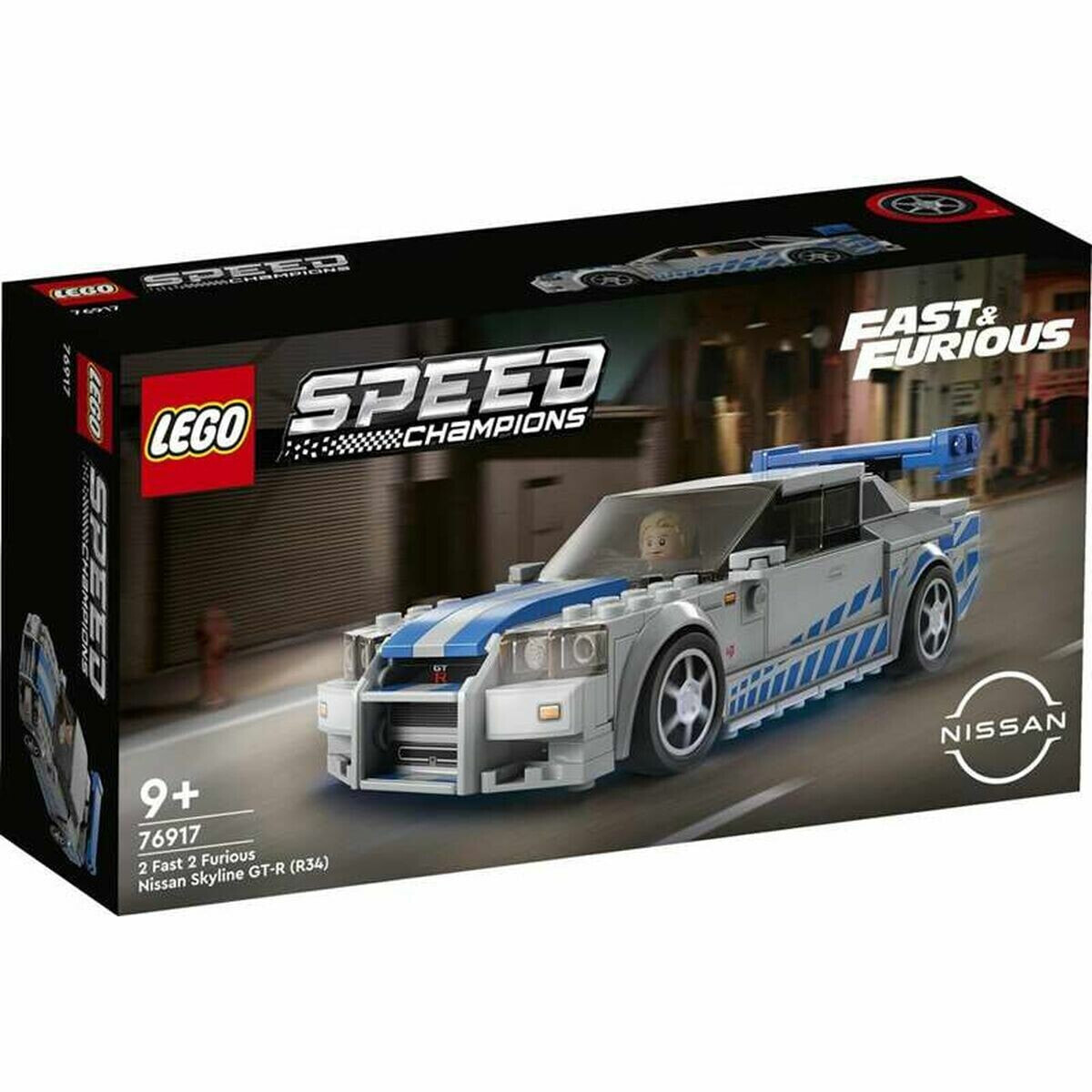 Playset Lego Fast and Furious: 76917 Nissan Skyline GT-R (R34) 319 Pieces