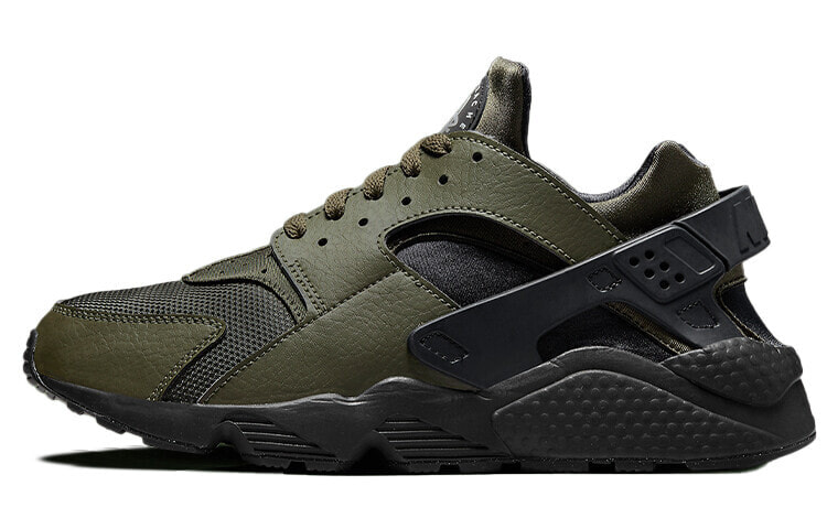 Nike Huarache Olive 复古 低帮 跑步鞋 男款 黑绿色 / Кроссовки Nike Huarache Olive DZ4506-300