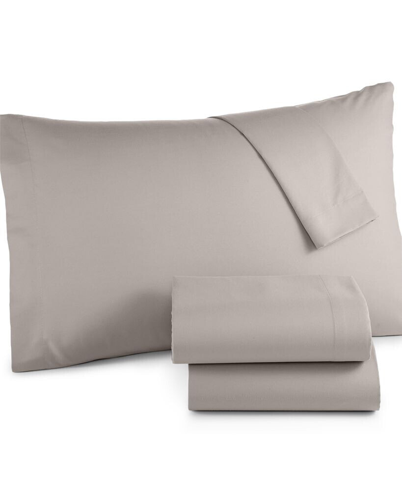 Sanders microfiber 3 Pc. Sheet Set, Twin, Created for Macy's