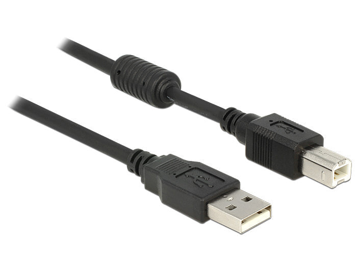 DeLOCK 83566 USB кабель 1 m 2.0 USB A USB B Черный