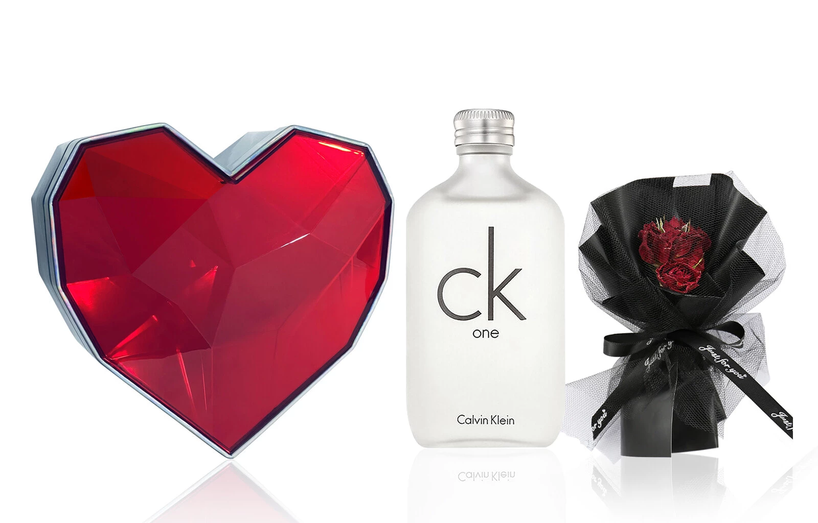 CALVIN KLEIN CK ONE Red Opal Heart Box Women's Perfume Aromatic Citrus Eau De Toilette EDT 100ml