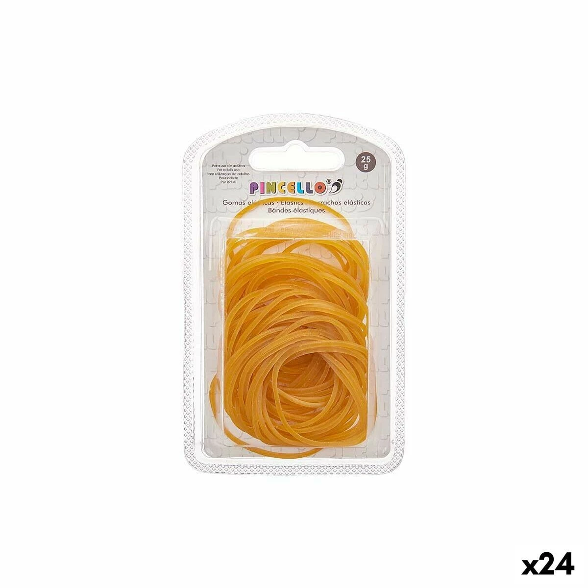 Elastic bands Pincello 402 Yellow Large (24 Units)