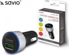 Автомобильное зарядное устройство и адаптер для мобильного телефона Ładowarka Savio SA-06 2x USB-A 3 A (SA-06/B)