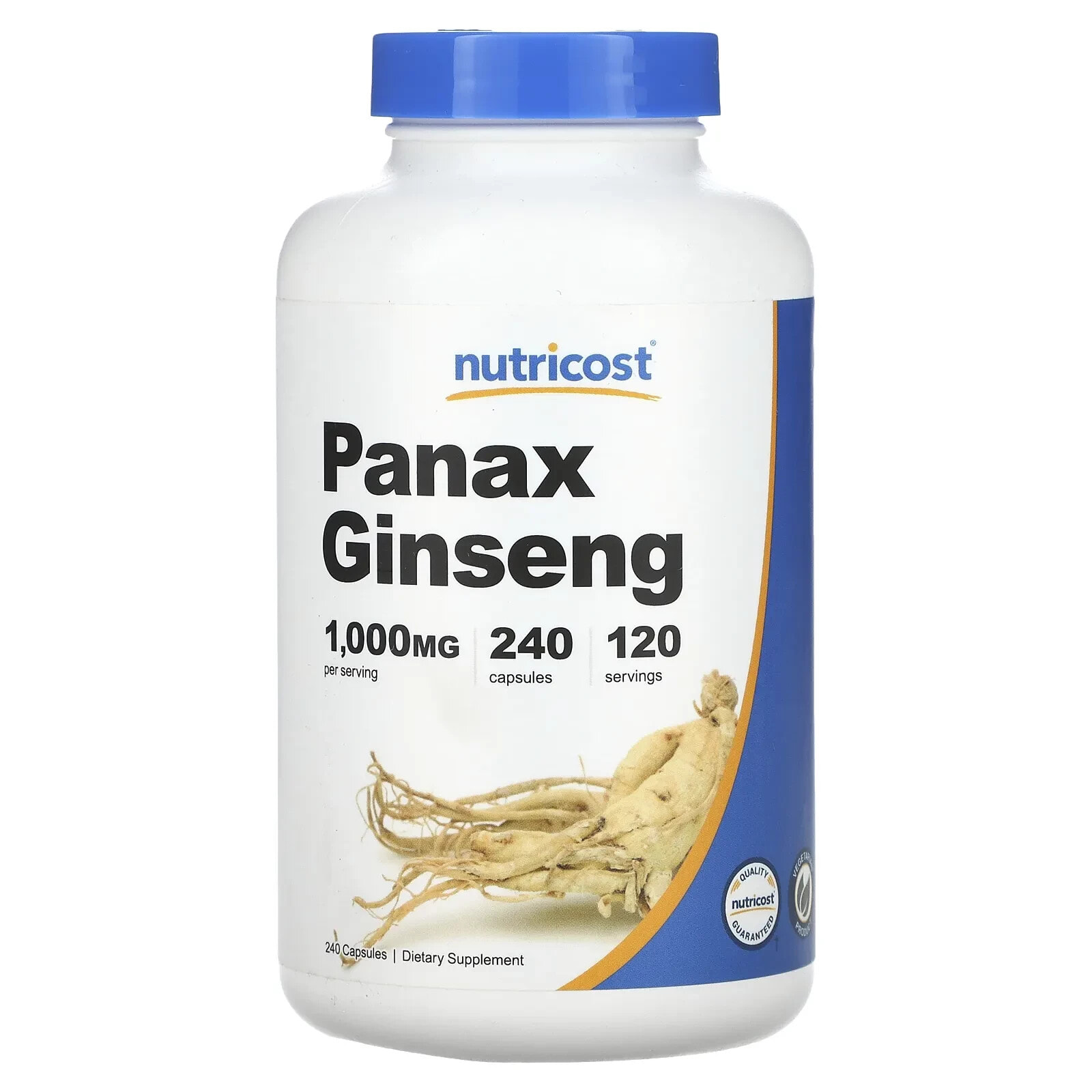 Nutricost, Panax Ginseng , 500 mg, 240 Capsules