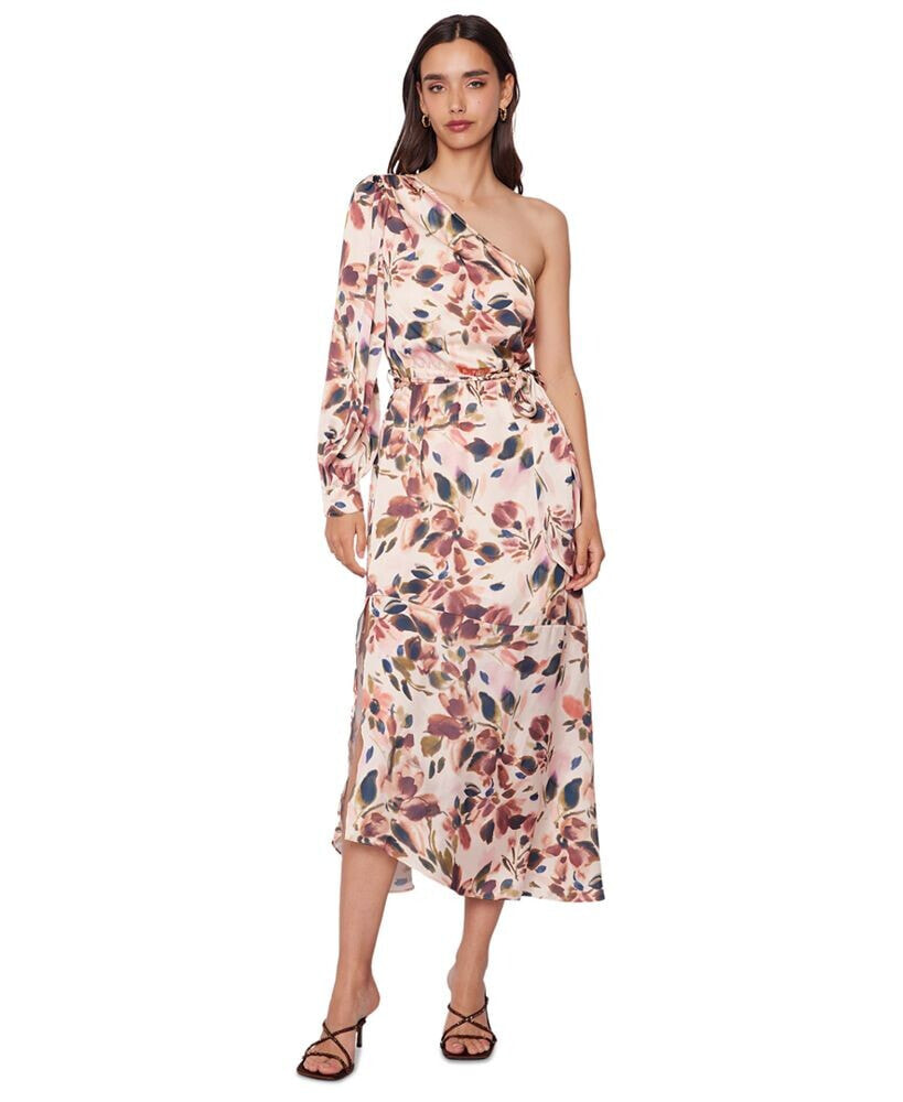 Lost + Wander women's Thea Floral-Print One-Shoulder Maxi Dress