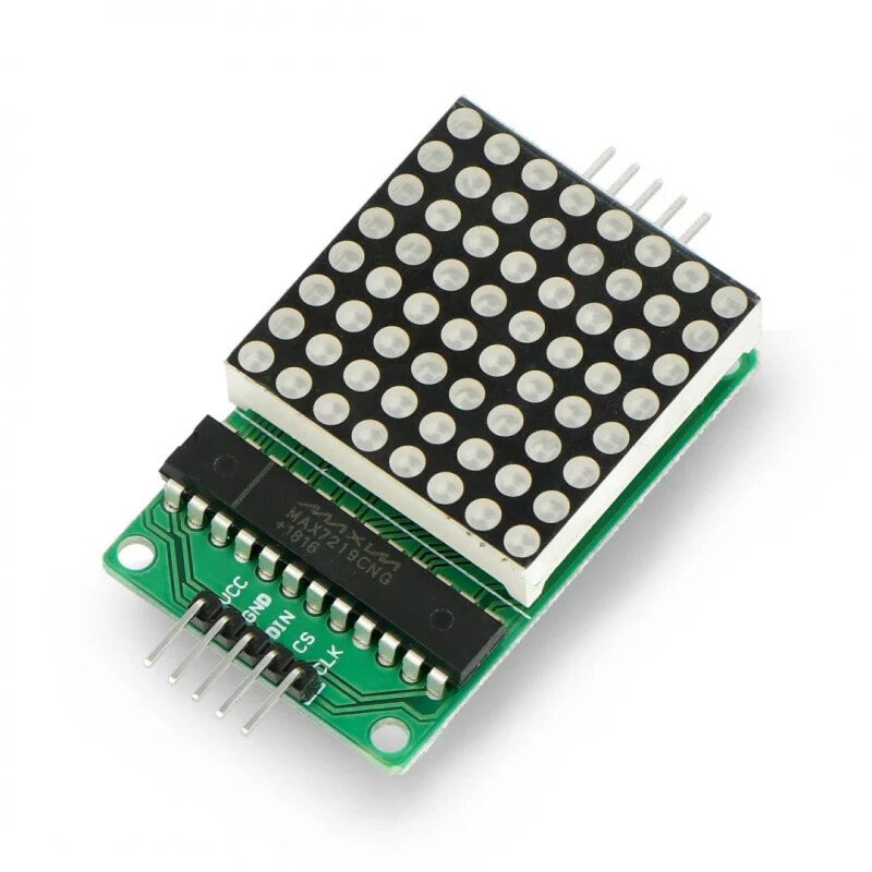 LED matrix 8x8 + MAX7219 controller - small 32x32mm