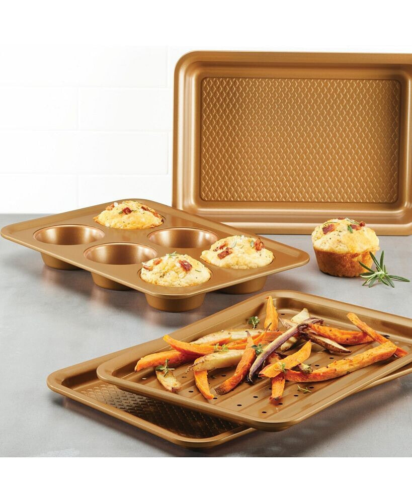 4-Pc. Toaster Oven Baking Set Ayesha Curry купить от 5834 рублей в  интернет-магазине MALL | Посуда и формы для выпечки и запекания Ayesha Curry