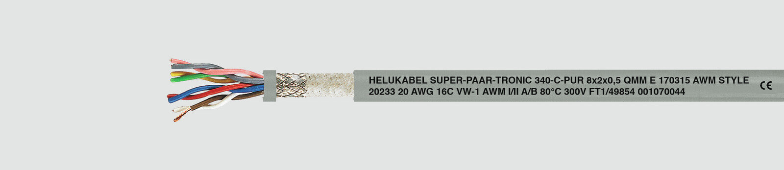 Helukabel 49835 - Low voltage cable - Grey - Cooper - 0.25 mm² - 71.8 kg/km - -30 - 80 °C