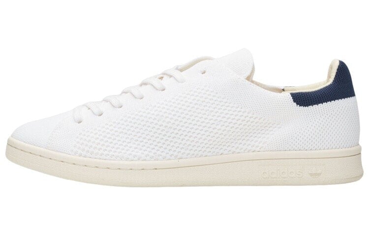 adidas originals StanSmith Primeknit White Blue 复古休闲 低帮 板鞋 男女同款 白兰 / Кроссовки adidas originals StanSmith Primeknit White Blue S75148