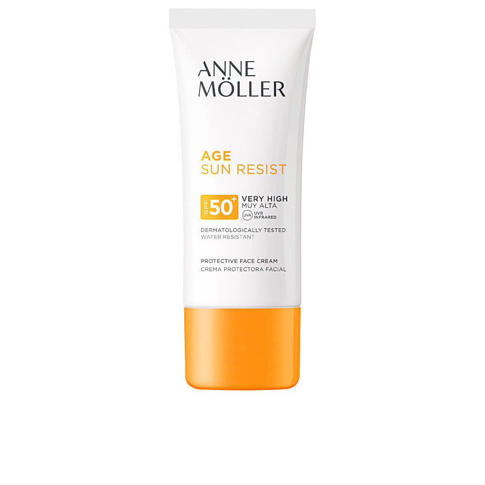 Anne Moller Age Sun Resist Cream SPF50 Plus Водостойкий антивозрастной солнцезащитный крем для лица 50 мл