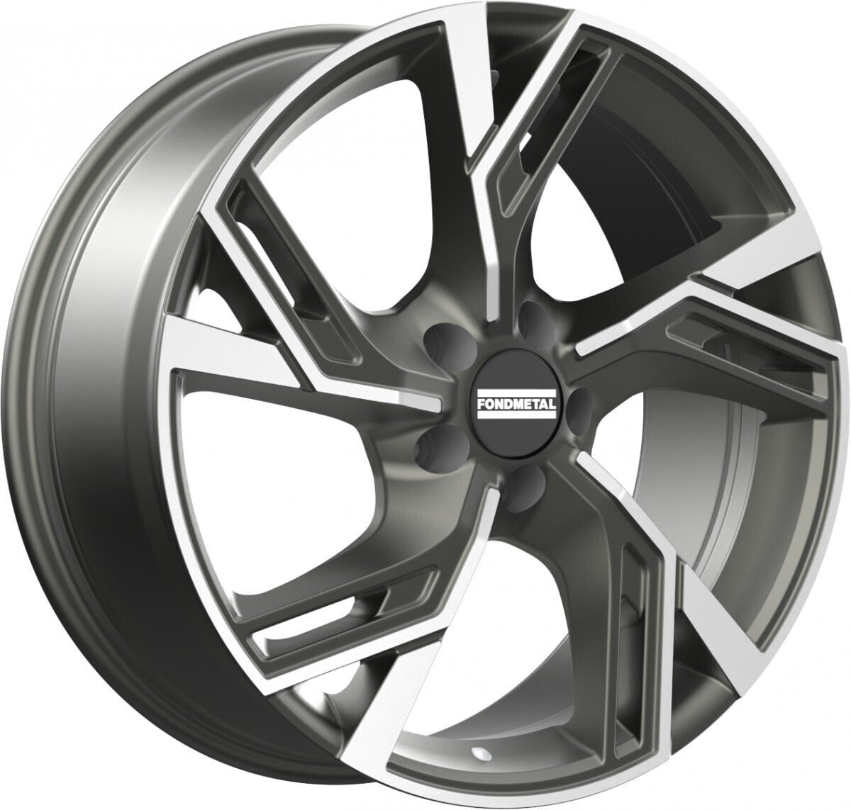 Колесный диск литой Fondmetal Atena glossy titanium machined 8x19 ET49 - LK5/112 ML57.1