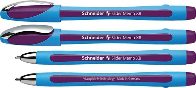 Письменная ручка Schneider Długopis SCHNEIDER Slider Memo, XB, fioletowy
