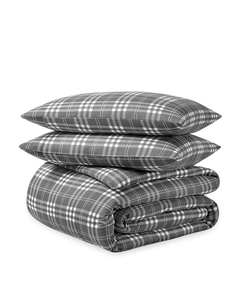 Bare Home cotton Flannel Full/Queen Duvet Cover Set