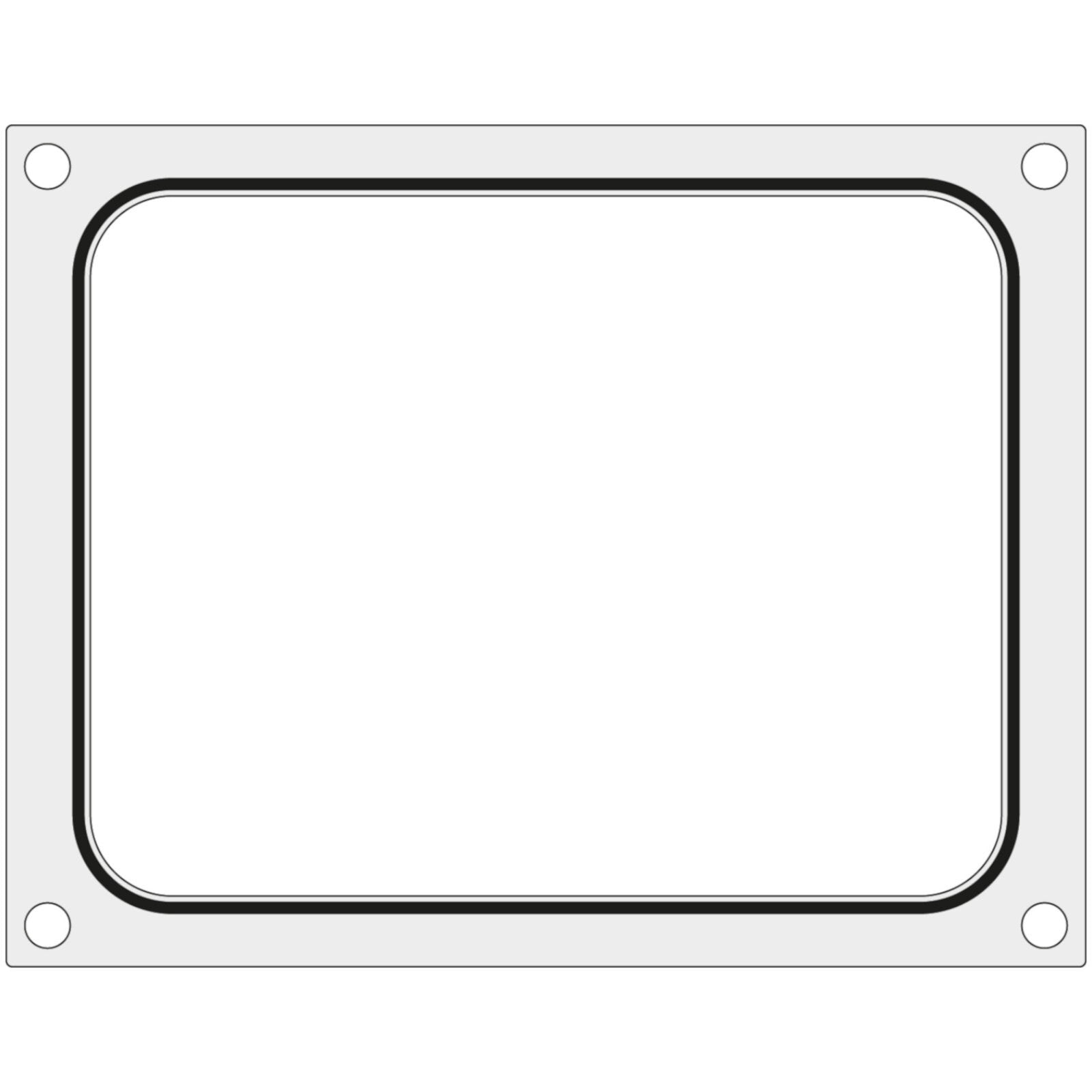 Mat template for CAS sealer CDS-01 for tray container without division 227x178 mm - Hendi 805374