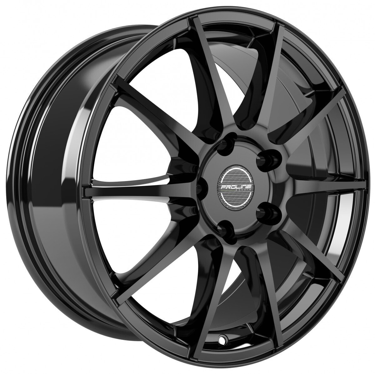 Колесный диск литой Proline UX100 black glossy 6.5x16 ET38 - LK4/108 ML74.1