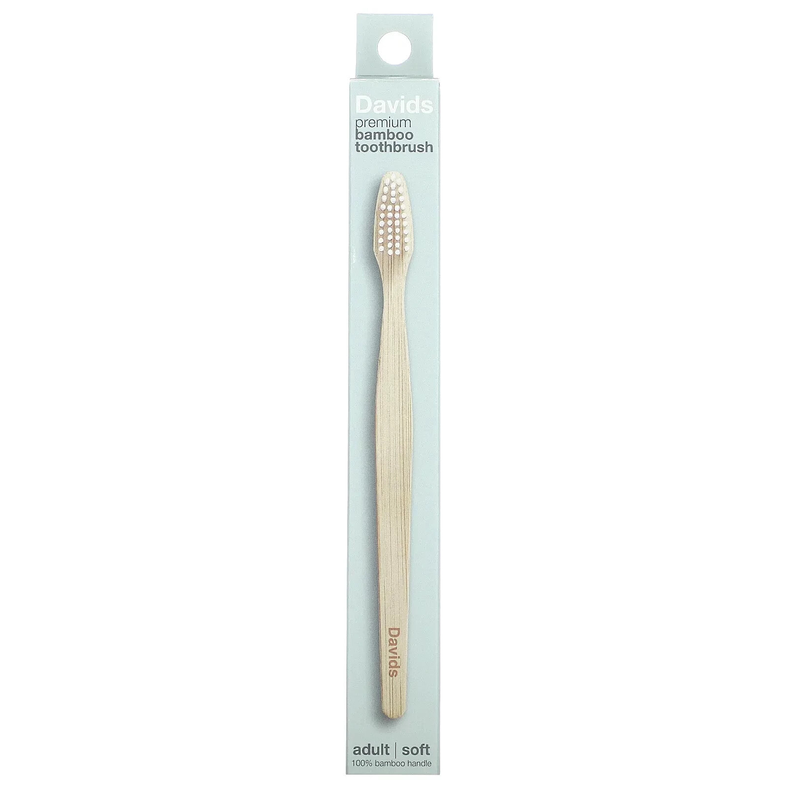 Premium Bamboo Toothbrush, Soft, Adult, 1 Toothbrush
