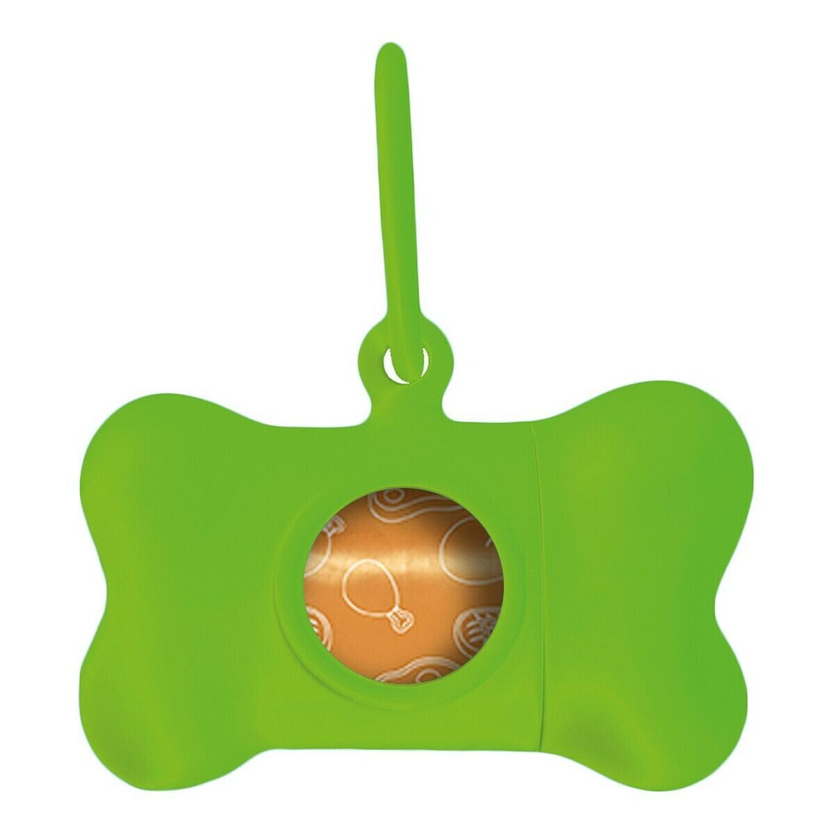 Pet Bag Dispenser United Pets Bon Ton Neon Dog Green (8 x 4,2 x 5 cm)