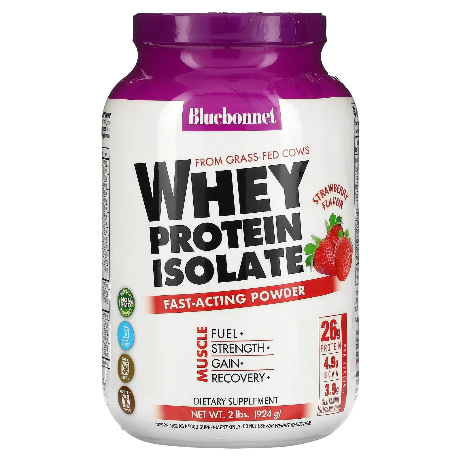 Bluebonnet Nutrition, Whey Protein Isolate, Original, 2.2 lbs (992 g)
