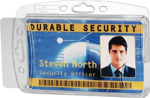 Staples DURABLE Case for two identification cards 54x85mm, 10 pieces