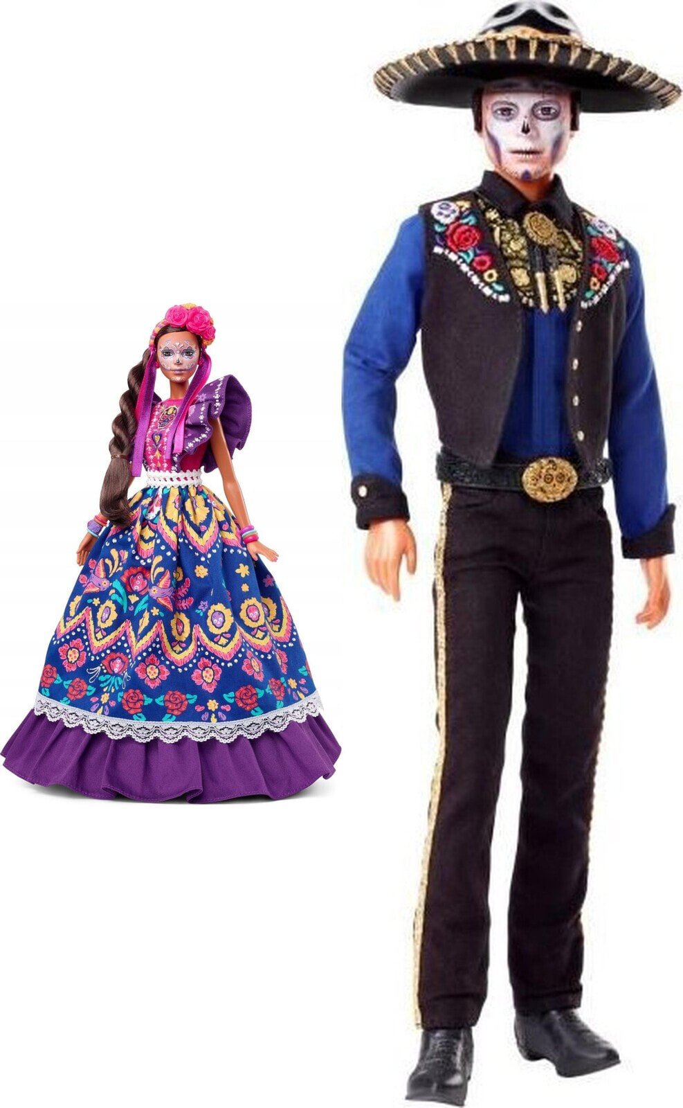 Lalka Barbie Mattel kolekcjonerska Dia De Muertos 2022 HBY09 + Signature DIA DE MUERTOS 2022 Ken HBY10