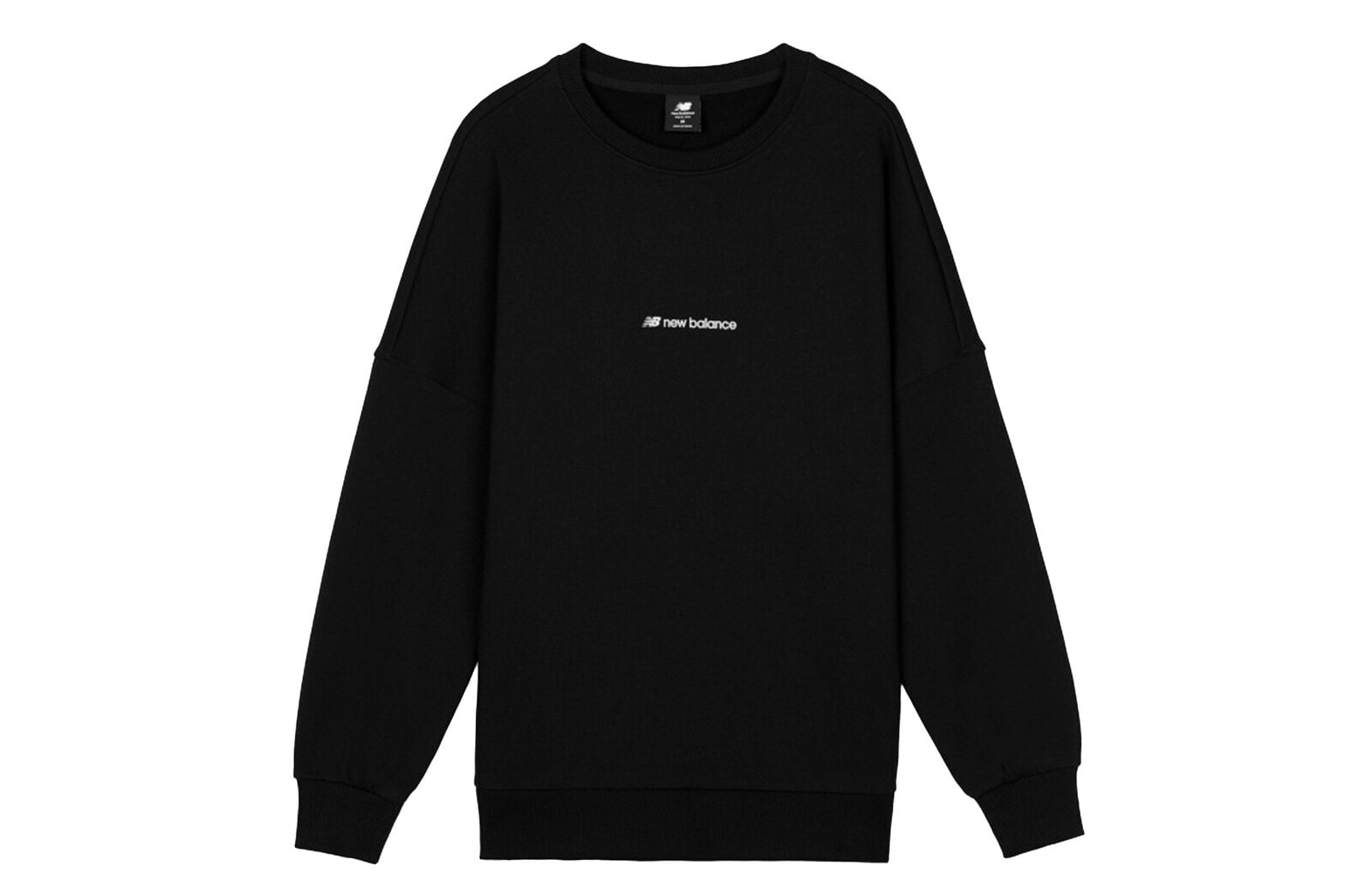 New Balance 圆领套头卫衣 男款 黑色 / Трендовая одежда New Balance - Худи AMT03332-BK ( )