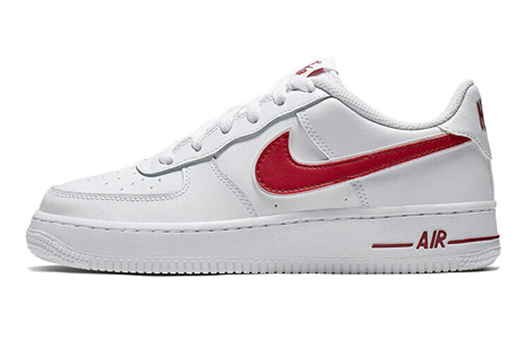 Nike Air Force 1 Low 1-3 White/Gym Red 低帮 板鞋 GS 白红 / Кроссовки Nike Air Force 1 Low 1-3 WhiteGym Red GS AV6252-101