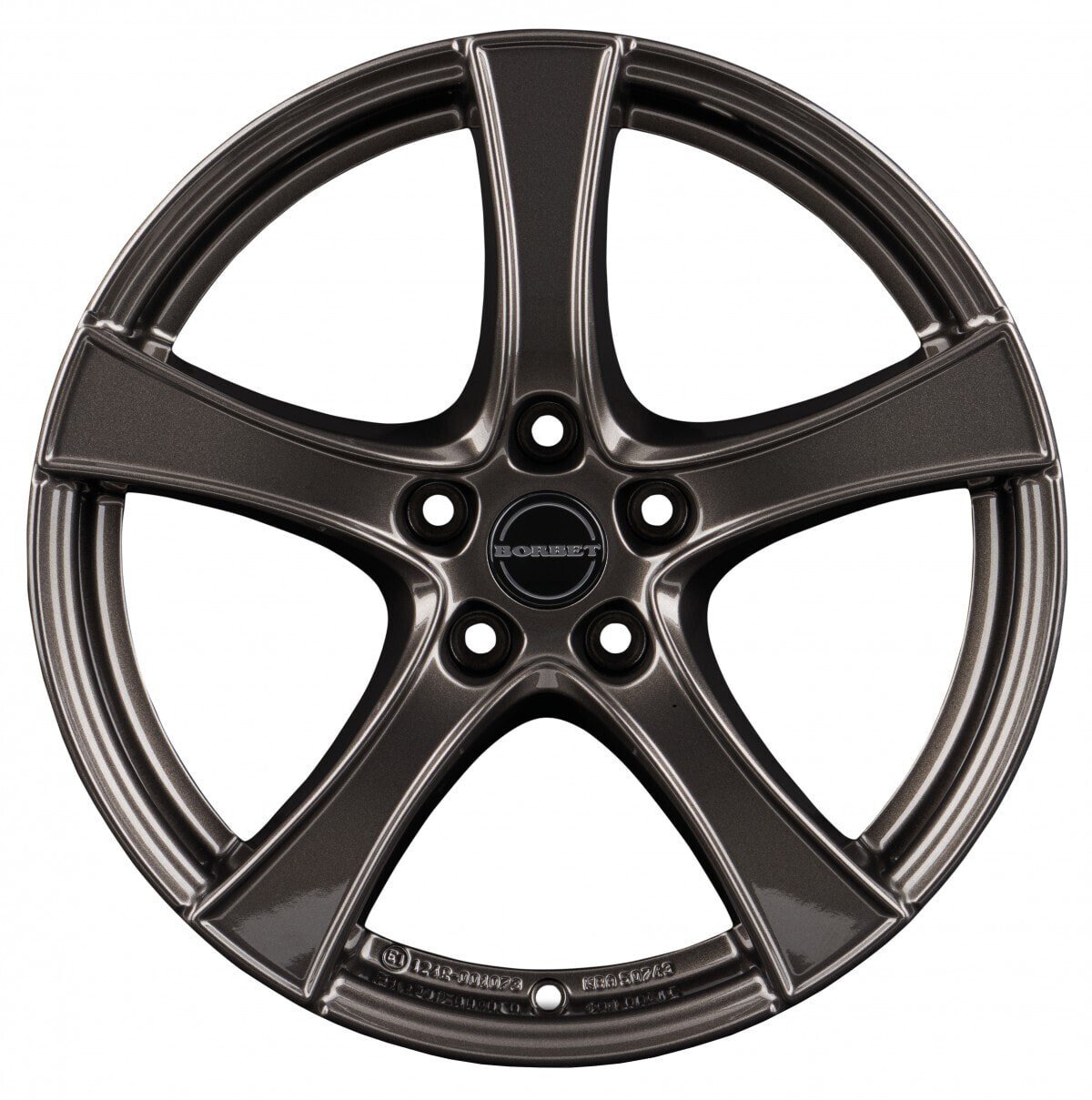 Колесный диск литой Borbet F2 mistral anthracite glossy 6.5x17 ET46 - LK5/112 ML57.1