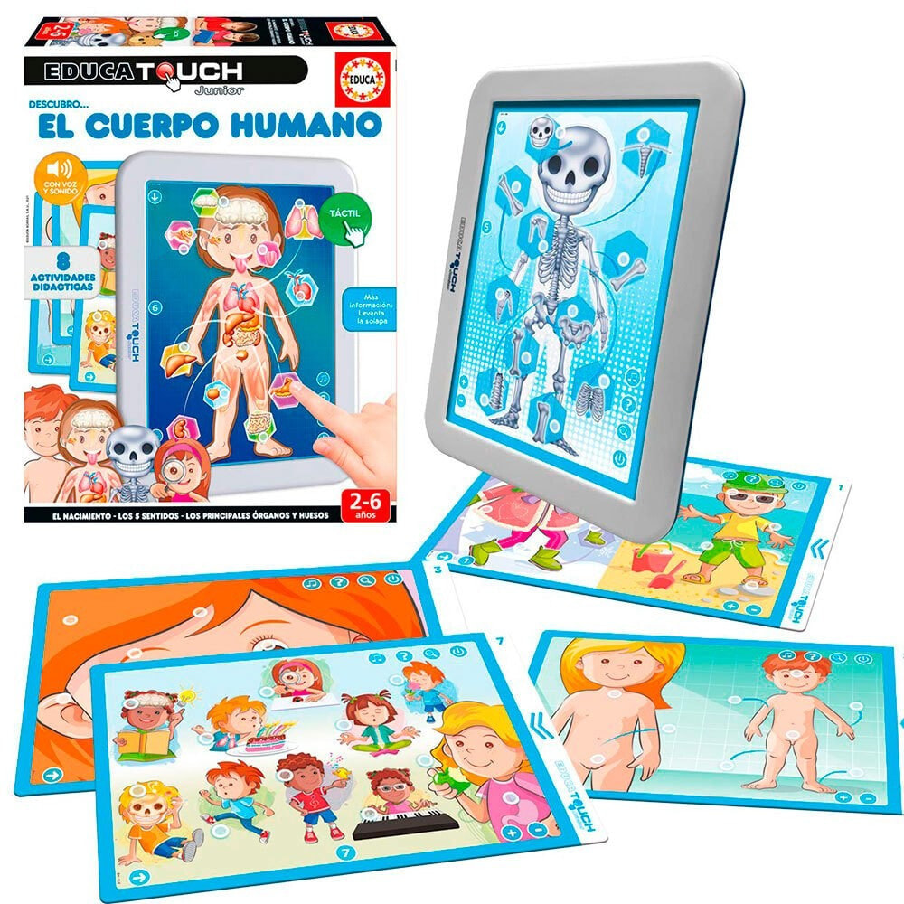 EDUCA BORRAS Touch Junior Discover The Human Body Board Game EDUCA BORRAS  купить от 3911 рублей в интернет-магазине MALL | Настольные игры для  компании EDUCA BORRAS