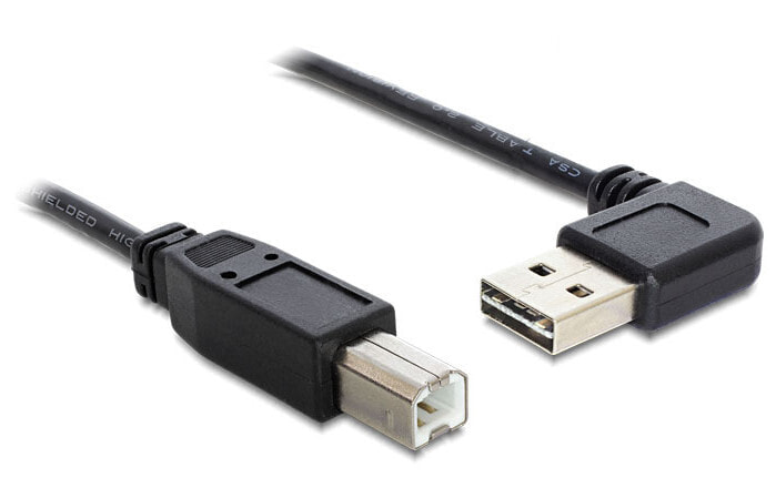 DeLOCK 2m USB 2.0 A - B m/m USB кабель USB A USB B Черный 83375