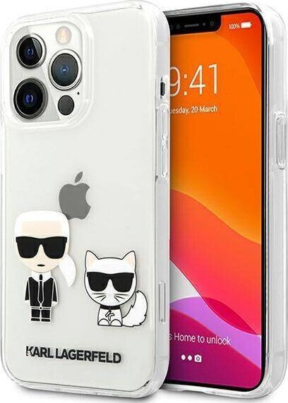 Karl Lagerfeld Etui Karl Lagerfeld KLHCP13XCKTR Apple iPhone 13 Pro Max hardcase Transparent Karl & Choupette